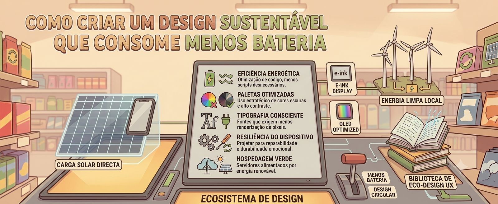 Como Criar um Design Sustentável que Consome Menos Bateria