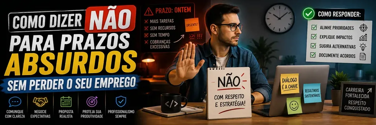 Como Dizer Não Para Prazos Absurdos Sem Perder o Seu Emprego