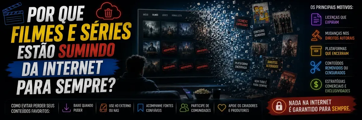 Por Que Filmes e Séries Estão Sumindo da Internet Para Sempre?