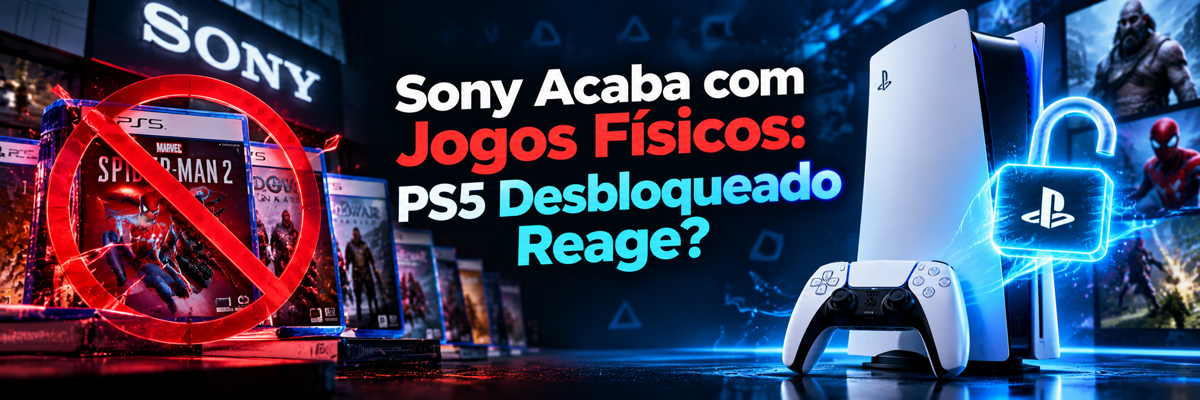 Sony Acaba com Jogos Físicos: PS5 Desbloqueado Reage?