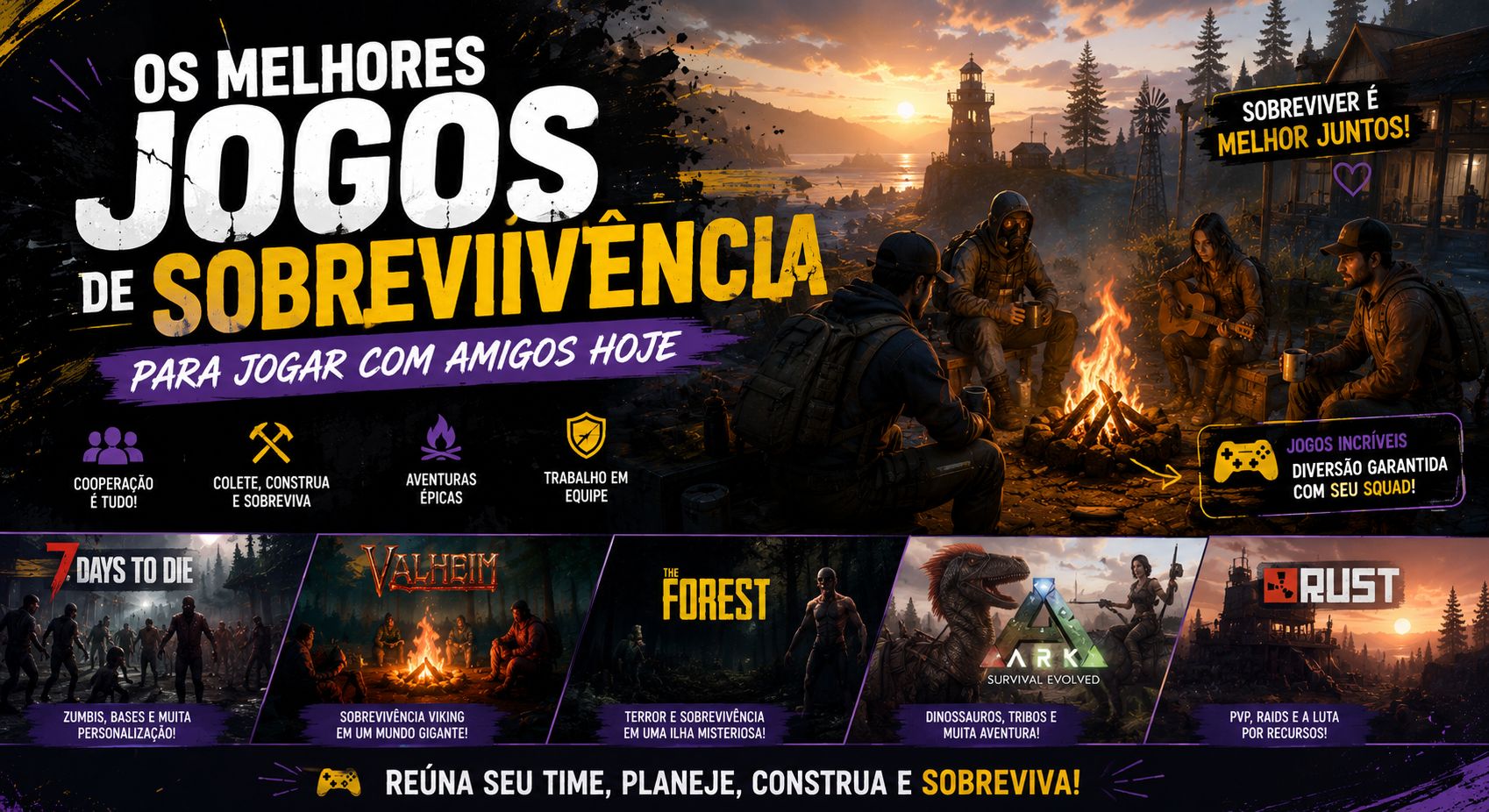 Os Melhores Jogos de Sobrevivência Para Jogar Com Amigos Hoje