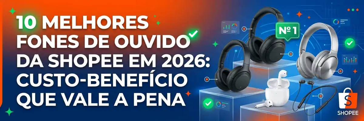 10 Melhores Fones de Ouvido da Shopee em 2026: Custo-Benefício que Vale a Pena