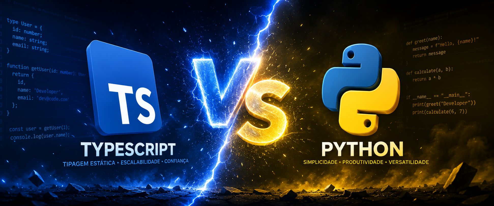 TypeScript vs Python em 2026: A Batalha Épica das Linguagens que Domina o Front-end, Back-end e IA